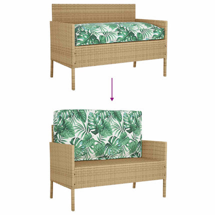 Kudde Bladmönster 120 x 60 x 12 cm Oxford Tyg Löv