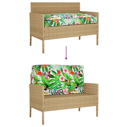 Kudde Blommor Flerfärgsdesign 120 x 60 x 12 cm Oxford Tyg