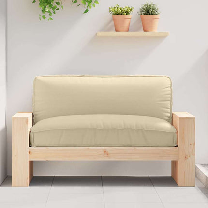 Kudde Beige 120 x 80 x 12 cm Oxford Tyg