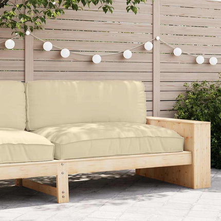 Kudde Beige 120 x 80 x 12 cm Oxford Tyg