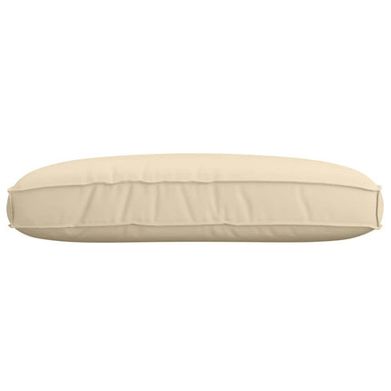 Kudde Beige 120 x 80 x 12 cm Oxford Tyg
