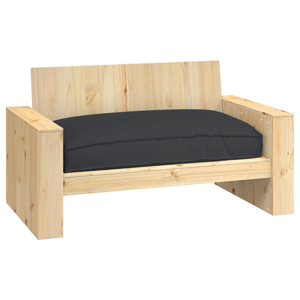 Kudde Svart 120 x 80 x 12 cm Oxford Tyg