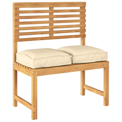 Kudde 2 pcs Beige 40 x 40 x 8 cm Oxford Tyg