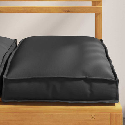 Kudde 2 pcs Svart 40 x 40 x 8 cm Oxford Tyg