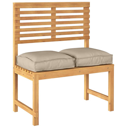 Kudde 2 pcs Taupe 40 x 40 x 8 cm Oxford Tyg