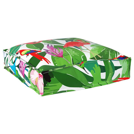 Kudde Blommor 2 pcs Flerfärgsdesign 40 x 40 x 8 cm Oxford Tyg