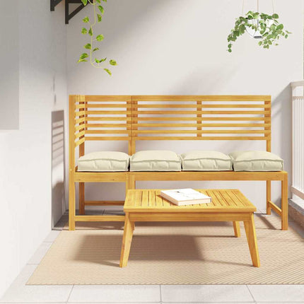 Kudde 4 pcs Kräm 40 x 40 x 8 cm Oxford Tyg