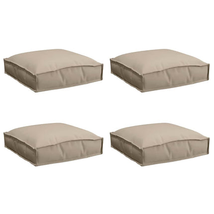 Kudde 4 pcs Taupe 40 x 40 x 8 cm Oxford Tyg