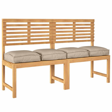 Kudde 4 pcs Taupe 40 x 40 x 8 cm Oxford Tyg