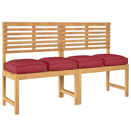 Kudde 4 pcs Vinröd 40 x 40 x 8 cm Oxford Tyg
