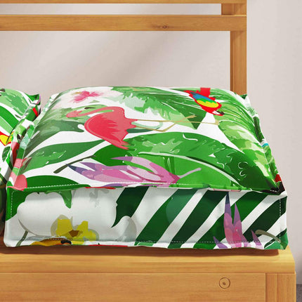 Kudde Blommor 4 pcs Flerfärgsdesign 40 x 40 x 8 cm Oxford Tyg