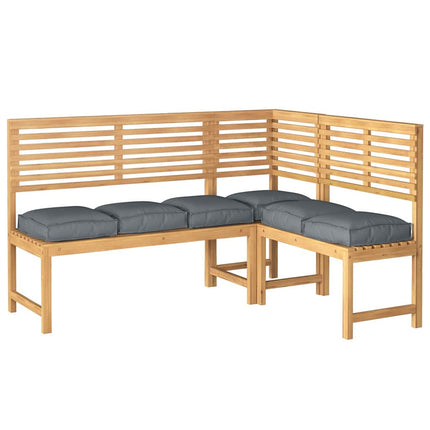 Kudde 6 pcs Antracit 40 x 40 x 8 cm Oxford Tyg