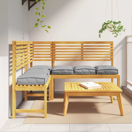 Kudde 6 pcs Grå 40 x 40 x 8 cm Oxford Tyg