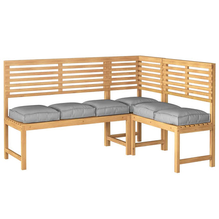 Kudde 6 pcs Grå 40 x 40 x 8 cm Oxford Tyg