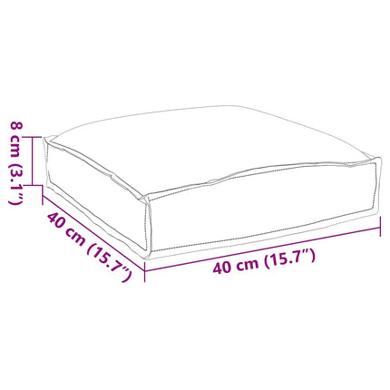 Kudde Blommor 6 pcs Flerfärgsdesign 40 x 40 x 8 cm Oxford Tyg