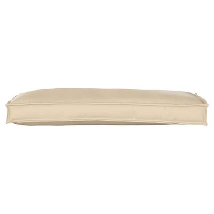 Kudde Beige 100 x 40 x 8 cm Oxford Tyg