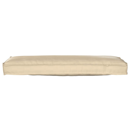 Kudde Beige 120 x 40 x 8 cm Oxford Tyg