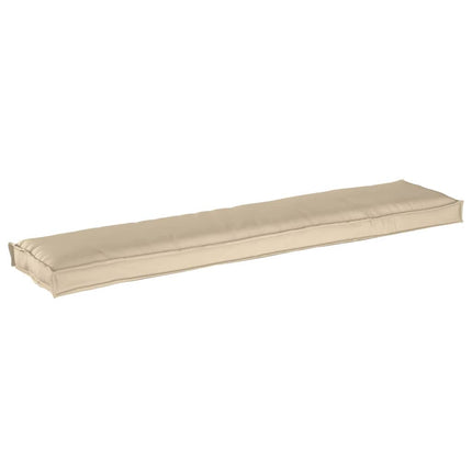 Pallkudde Beige 180 x 40 x 8 cm Oxford Tyg