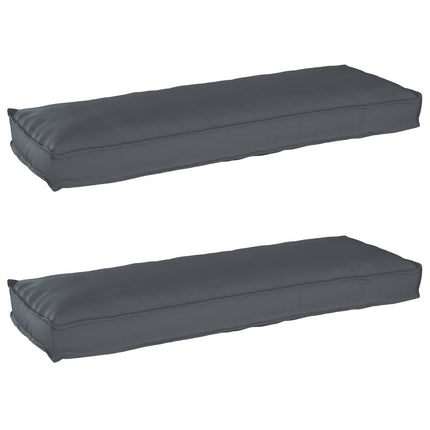 Pallkuddset 2 pcs Antracit 120 x 40 x 8 cm Oxford Tyg