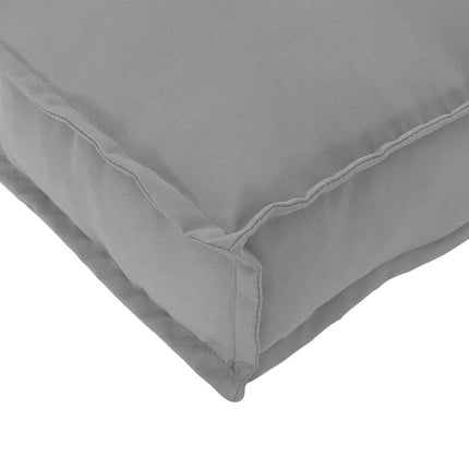 Pallkuddset 2 pcs Grå 120 x 40 x 8 cm Oxford Tyg