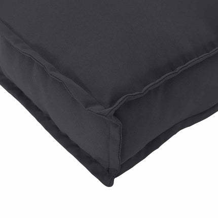Pallkuddset 2 pcs Svart 120 x 40 x 8 cm Oxford Tyg