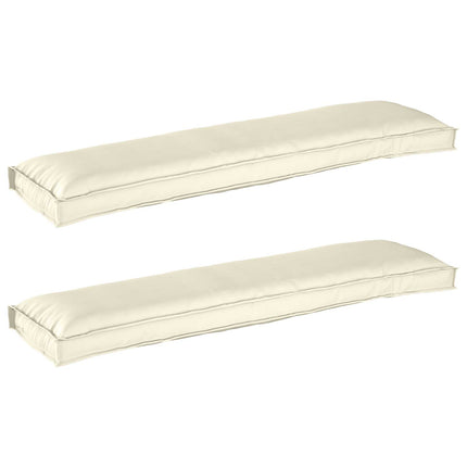 Pallkuddset 2 pcs Kräm 150 x 40 x 8 cm Oxford Tyg