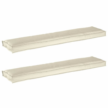 Pallkuddset 2 pcs Kräm 180 x 40 x 8 cm Oxford Tyg