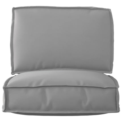 Pallkuddset 2 pcs Grå Oxford Tyg