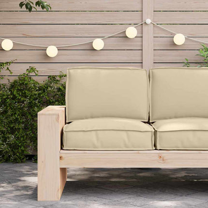 Pallkuddset Oxford Tyg Beige 60 x 60 x 52 cm