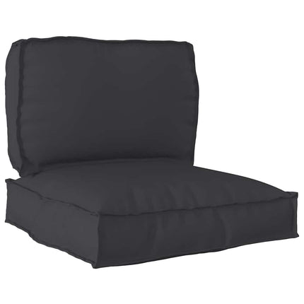 Pallkuddset 2 pcs Svart Oxford Tyg