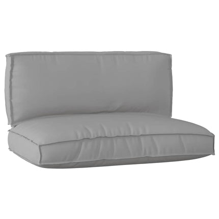Pallkuddset 2 pcs Grå Oxford Tyg