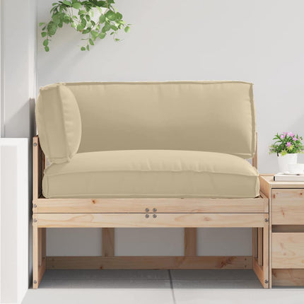 Pallkuddset 3 pcs Beige Oxford Tyg