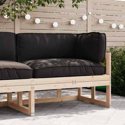 Pallkuddset 3 pcs Svart Oxford Tyg