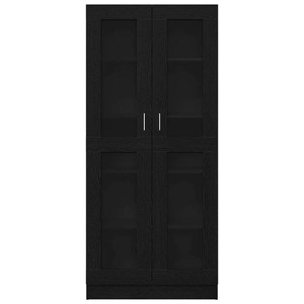 Bokskåp Svart ek 82,5 x 30,5 x 185 cm Konstruerat trä
