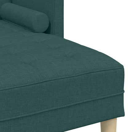 Soffset med kudde Mörkgrön Polyester