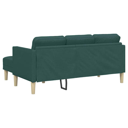 Soffset med kudde Mörkgrön Polyester