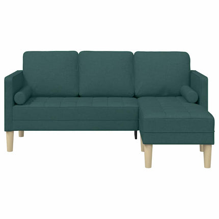 Soffset med kudde Mörkgrön Polyester