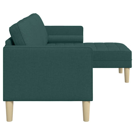 Soffset med kudde Mörkgrön Polyester
