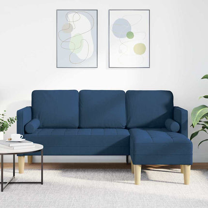 Soffset med kudde Blå Polyester