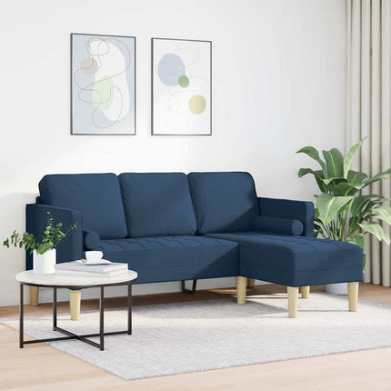 Soffset med kudde Blå Polyester