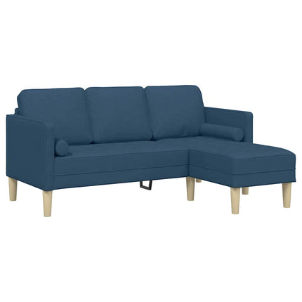 Soffset med kudde Blå Polyester