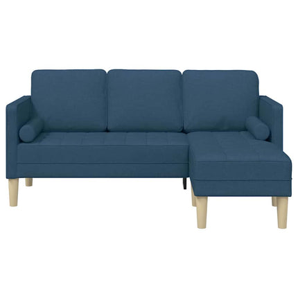Soffset med kudde Blå Polyester