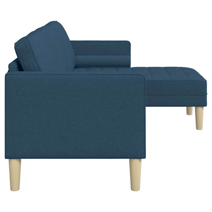 Soffset med kudde Blå Polyester