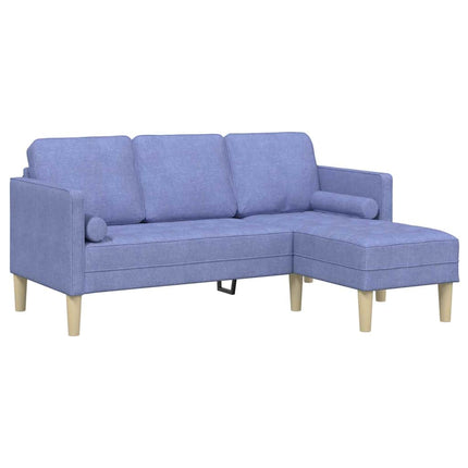 Soffset med kudde Jeansblå Polyester