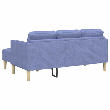 Soffset med kudde Jeansblå Polyester