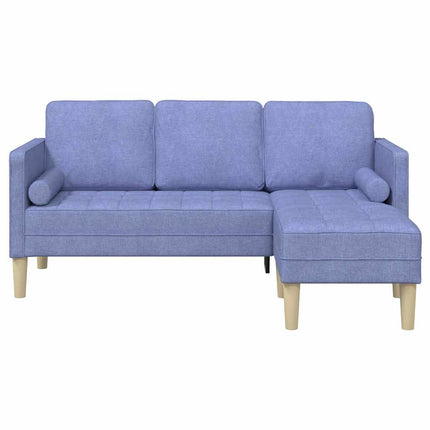 Soffset med kudde Jeansblå Polyester