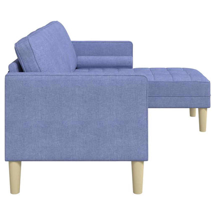 Soffset med kudde Jeansblå Polyester