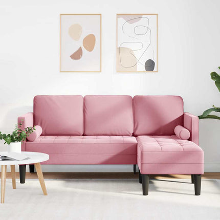 Soffset med kudde Rosa Polyester