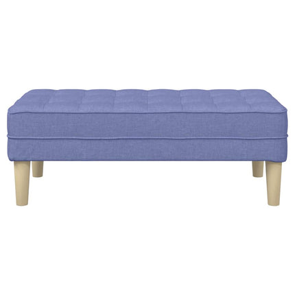 bänk med kudde Jeansblå 113 x 57 x 39 cm tyg