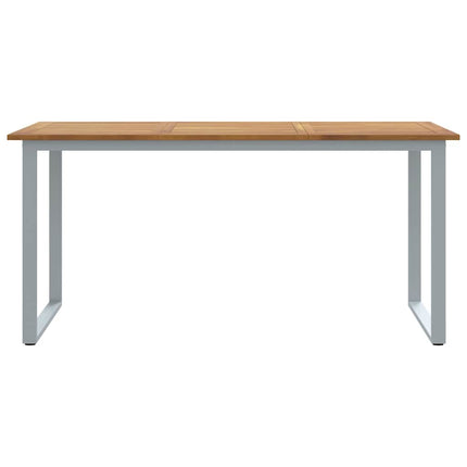 Trädgårdsbord Grå 160 x 80 x 75 cm Massivt Akaciaträ